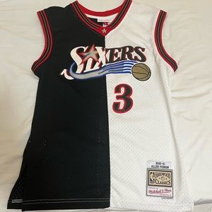 Vintage Retro Allen Iverson half and half Jersey (Philadelphia)